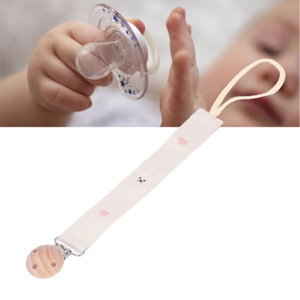 Pacifier Clip Cloth Baby Teething Toy Teether Chewing Holder Strap Easy Carrying for Infant Rabbit
