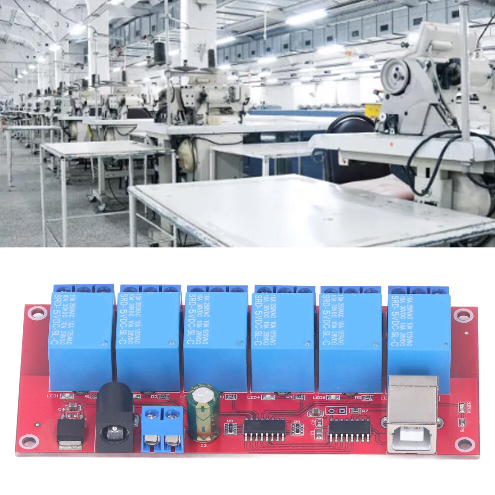 6 Channel Usb Relay Module Modes Adjustable Hid Drive Free Usb Relay Board For Home Farm 5V 4331315427111