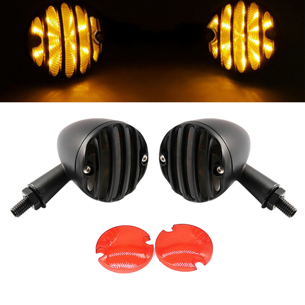 Front Turn Signal Lamp Waterproof High Brightness Durable Impact Resistant Led Turn Signals For Motorcycle Black 5051315427636