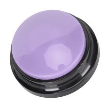 Dog Communication Buttons Educational Recordable Dog Talking Button Pet Training Buzzer for 30 Second Voice Recording Purple