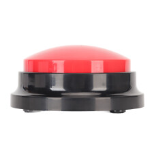 Dog Communication Buttons Educational Recordable Dog Talking Button Pet Training Buzzer for 30 Second Voice Recording Red
