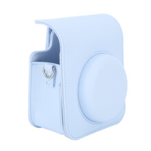Mini Instant Camera Protective Bag PU Camera Case With Adjustable Shoulder Strap For Fujifilm Instax Mini 12 Camera Blue