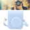 Mini Instant Camera Protective Bag PU Camera Case With Adjustable Shoulder Strap For Fujifilm Instax Mini 12 Camera Blue 16