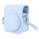 Mini Instant Camera Protective Bag PU Camera Case With Adjustable Shoulder Strap For Fujifilm Instax Mini 12 Camera Blue 3
