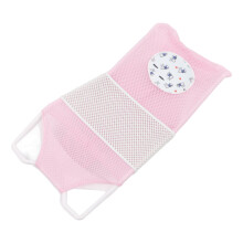 Baby Mesh Bath Cushion Pad Cute Cartoon Safe Ergonomic Newborn Bathtub Support Net Mat for Home Pink