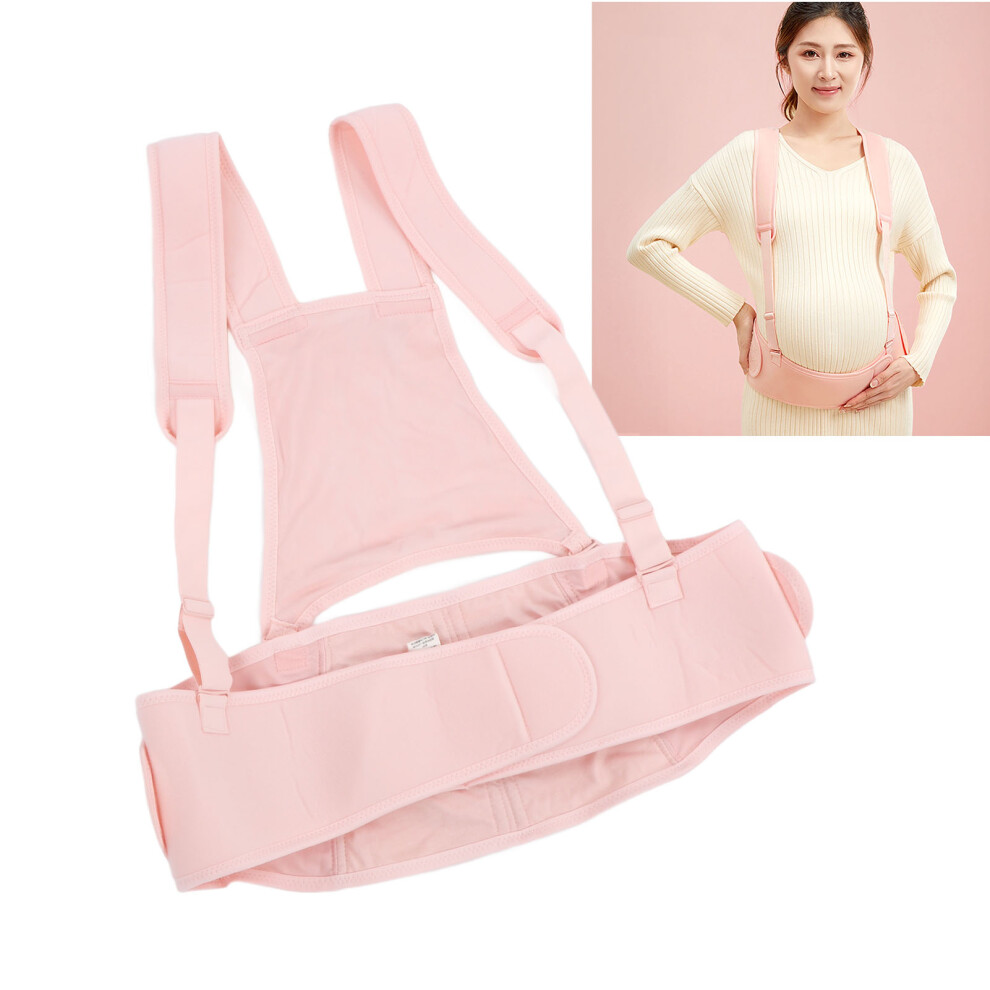 Pregnancy Support Maternity Belt Adjustable Breathable Elastic Waist Back Abdomen Band Brace Pink M-image-OPC-PHR7D6K-NEW