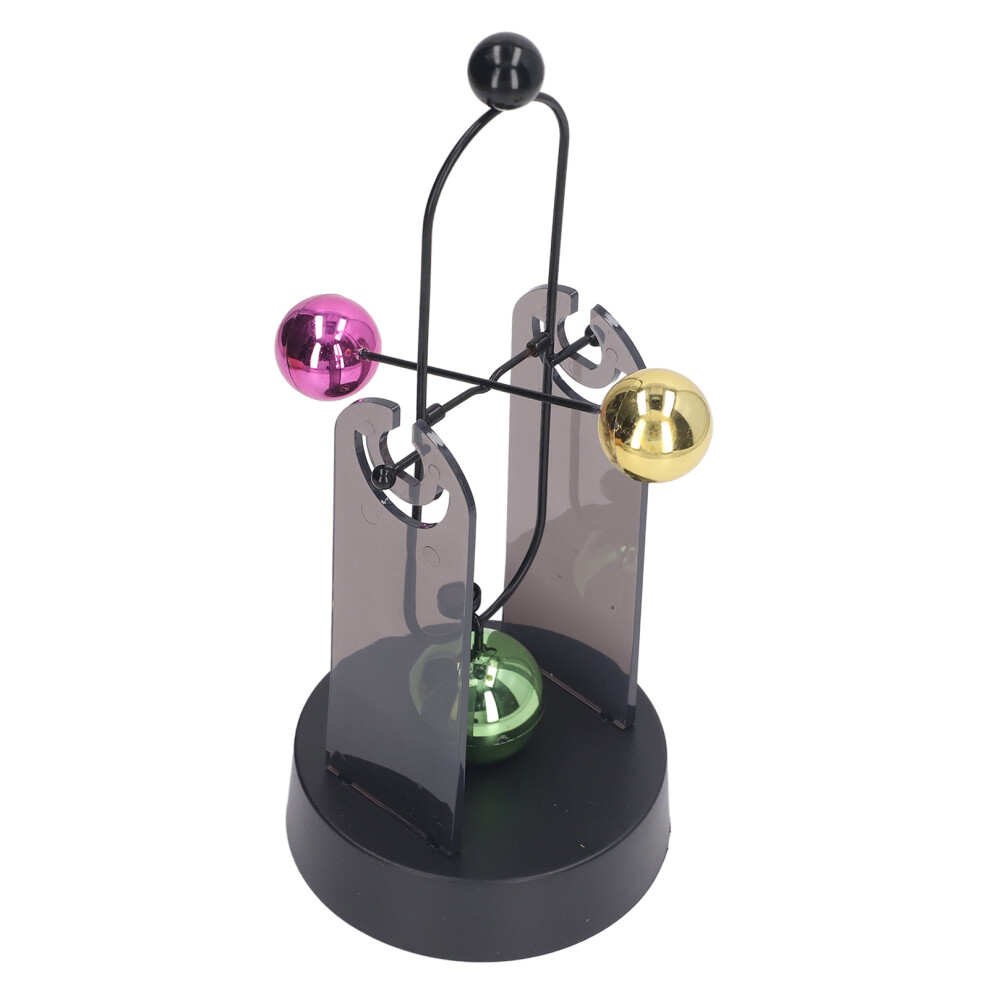 Perpetual Motion Ball Toy Decompression Electric Magnetic Metal Color Ball Toy Desktop Decoration for Office-image-OPC-PHR7D6V-NEW