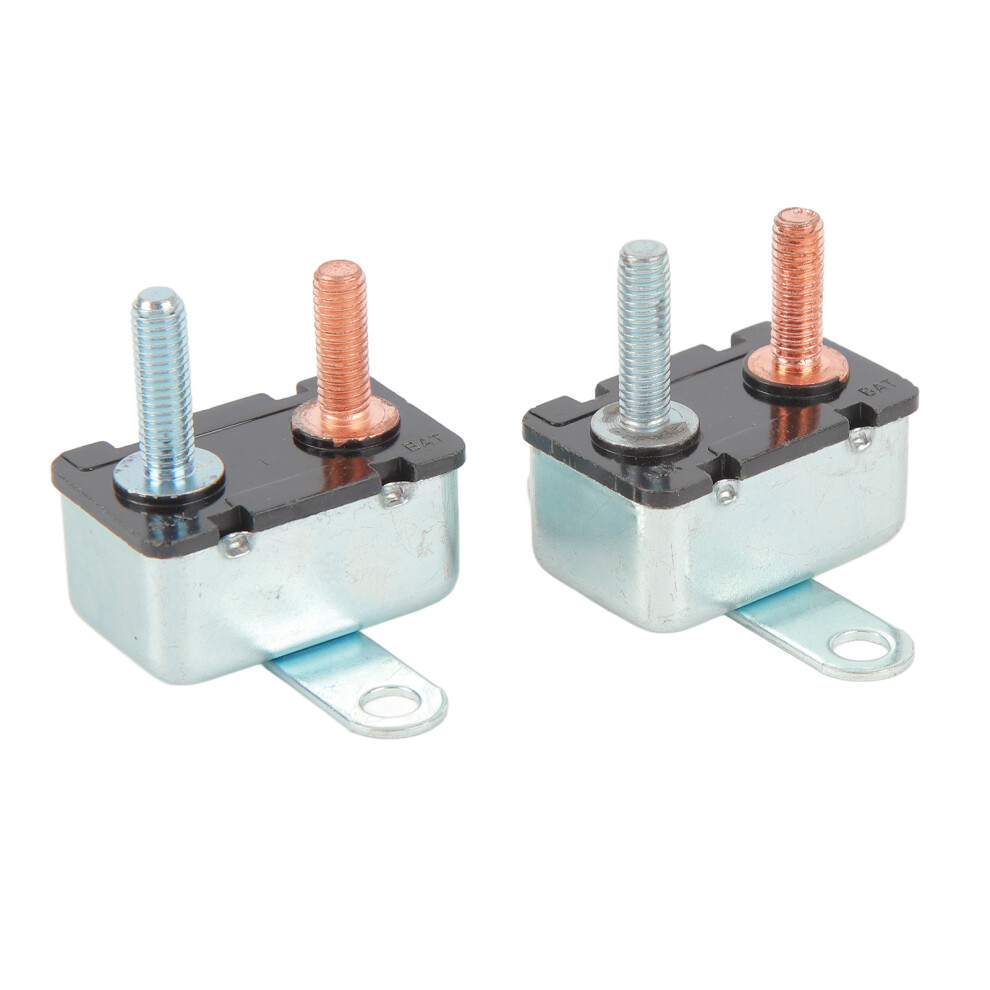 2Pcs Automatic Reset Circuit Breaker Aluminum Alloy Overload Protection Circuit Breaker For Car Ship 12V 24V 20A 7891315437383