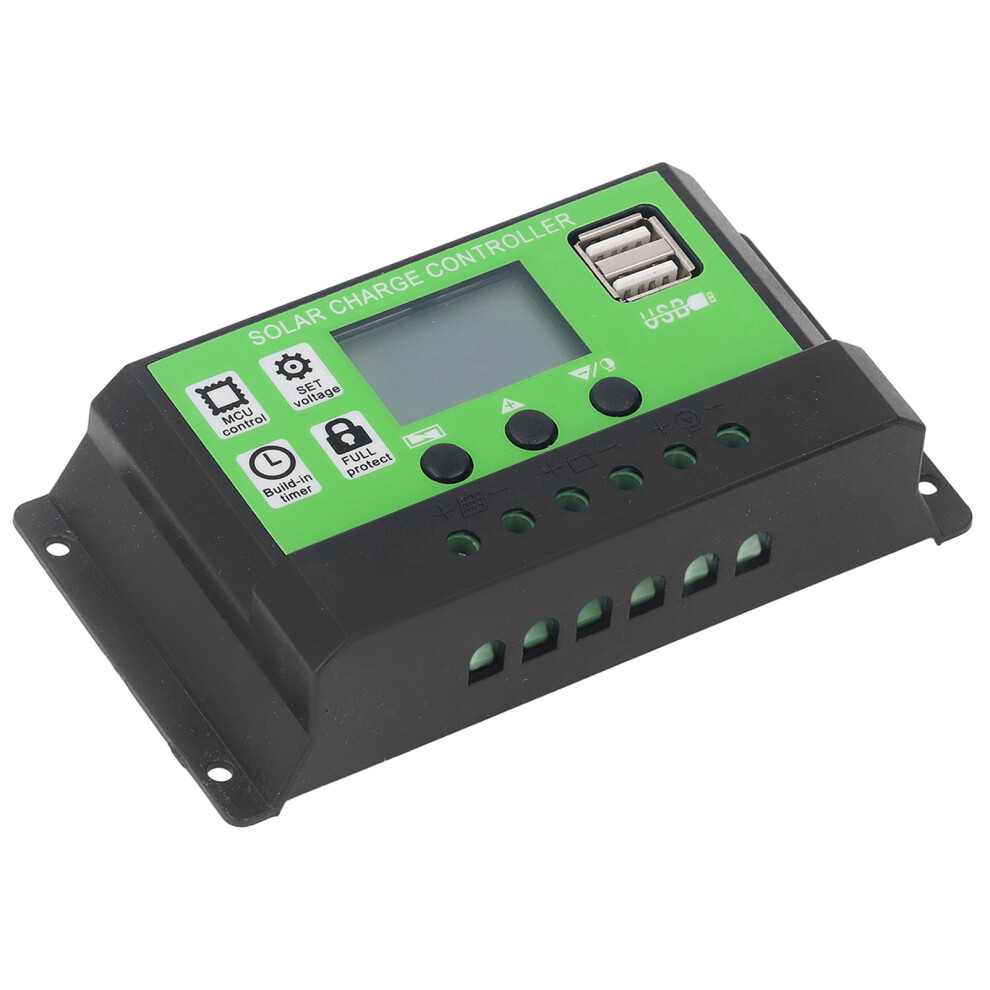 Solar Charge Controller Adjustable Parameter Intelligent Solar Panel Charge Battery Regulator With Lcd Display 12V 24V Adaptive 20A 8361315439117