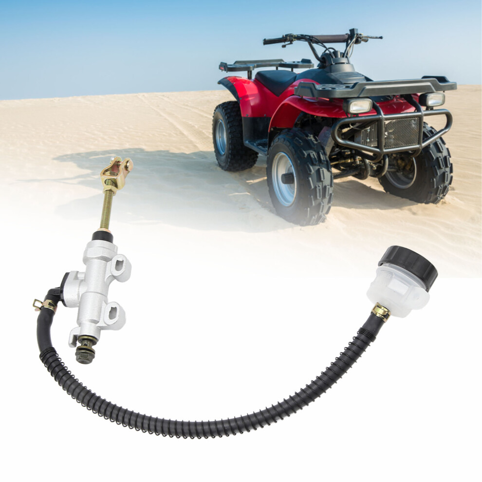 Motorcycle Rear Brake Pump Universal Rear Brake Master Cylinder With Reservoir For Atv Quad Dirt Bike 5031315439785
