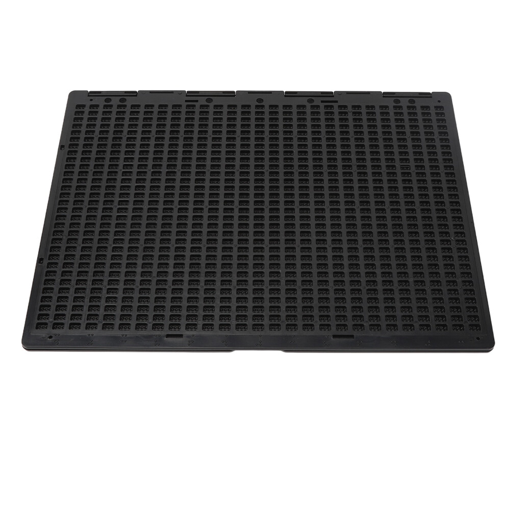 Black Braille Slate 27 Lines 30 Cells Plastic Braille Writing Slate With Stylus For Blind