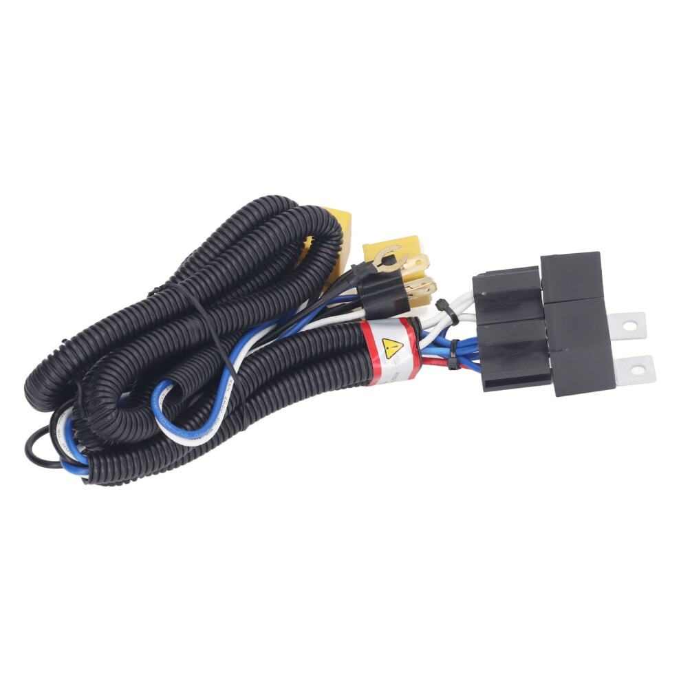 H4 Headlight Relay Harness High Temperature Resistant Ceramic Socket H6054 7X6 Headlamp Wiring Harness Kit 5051315447412