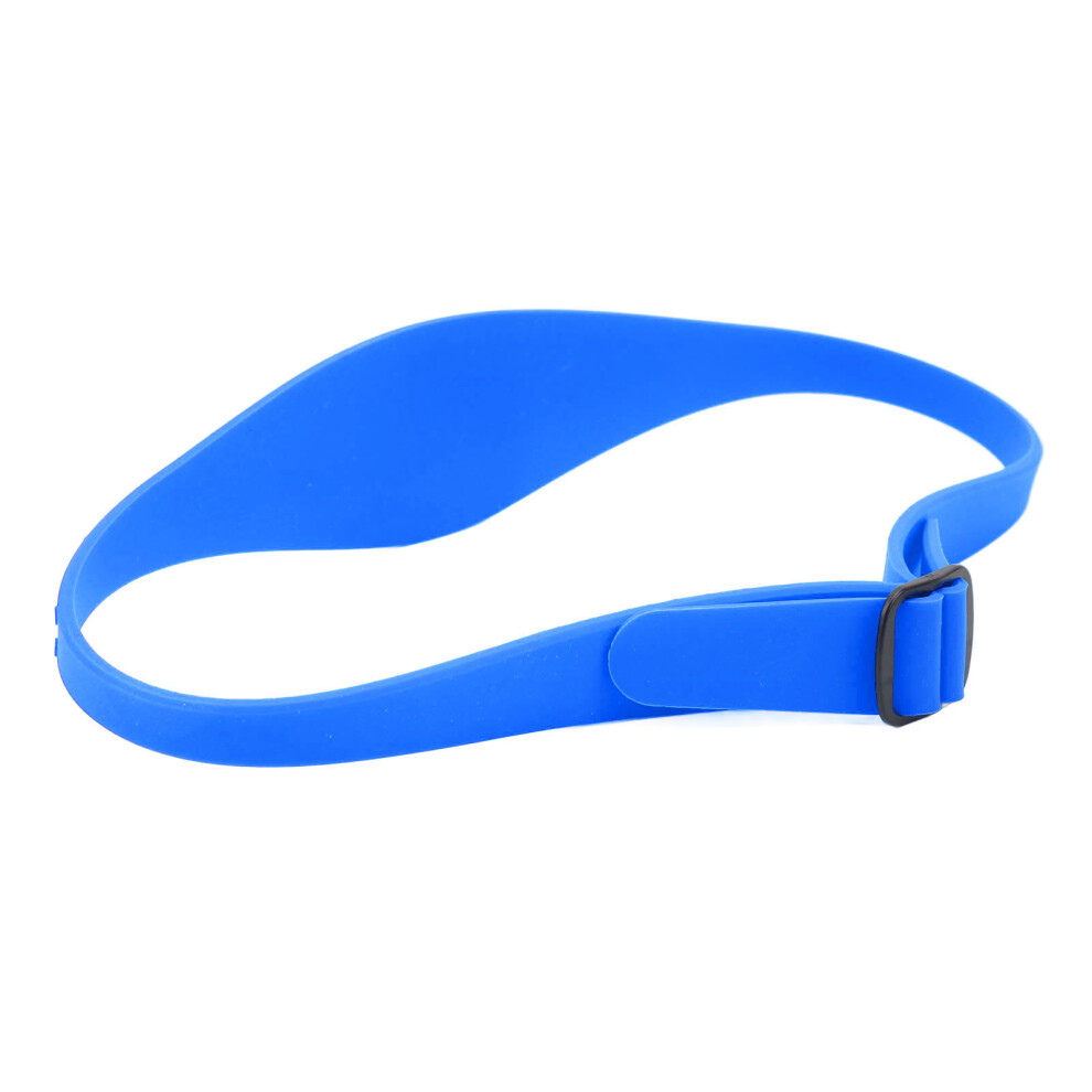 Blue Neckline Shaving Template Adjustable Curved Silicone Hair Trimming Guide For Children Adults