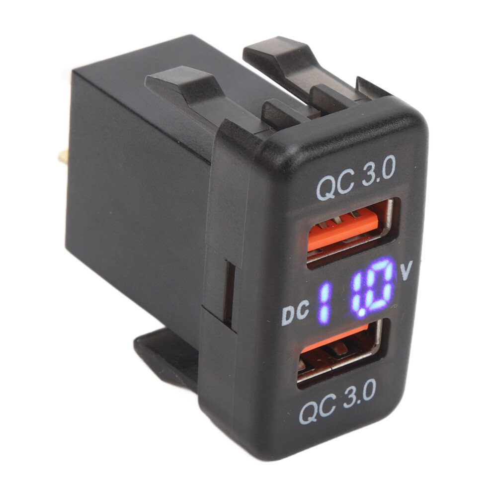 Dual Usb Port Charger Socket Qc3.0 Fast Charge Charging Outlet Power Adapter For Fj Cruiser Fortuner Hilux Tacoma 1.57X0.87 Inch 4681315451761