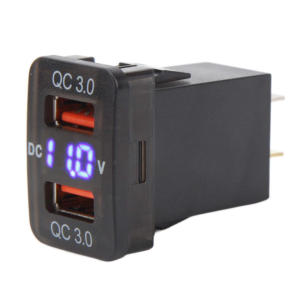 Dual Usb Port Charger Socket Qc3.0 Fast Charge Charging Outlet Power Adapter For Fj Cruiser Fortuner Hilux Tacoma 1.3X0.88 Inch 4621315451811