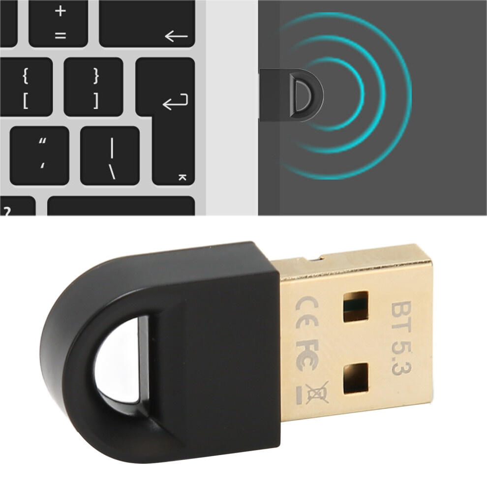 Usb Bluetooth Adapter 2.4G Bluetooth 5.3 Dongle Receiver Wireless Transfer For Computer Desktop Laptop Keyboard Mouse 7641315454541