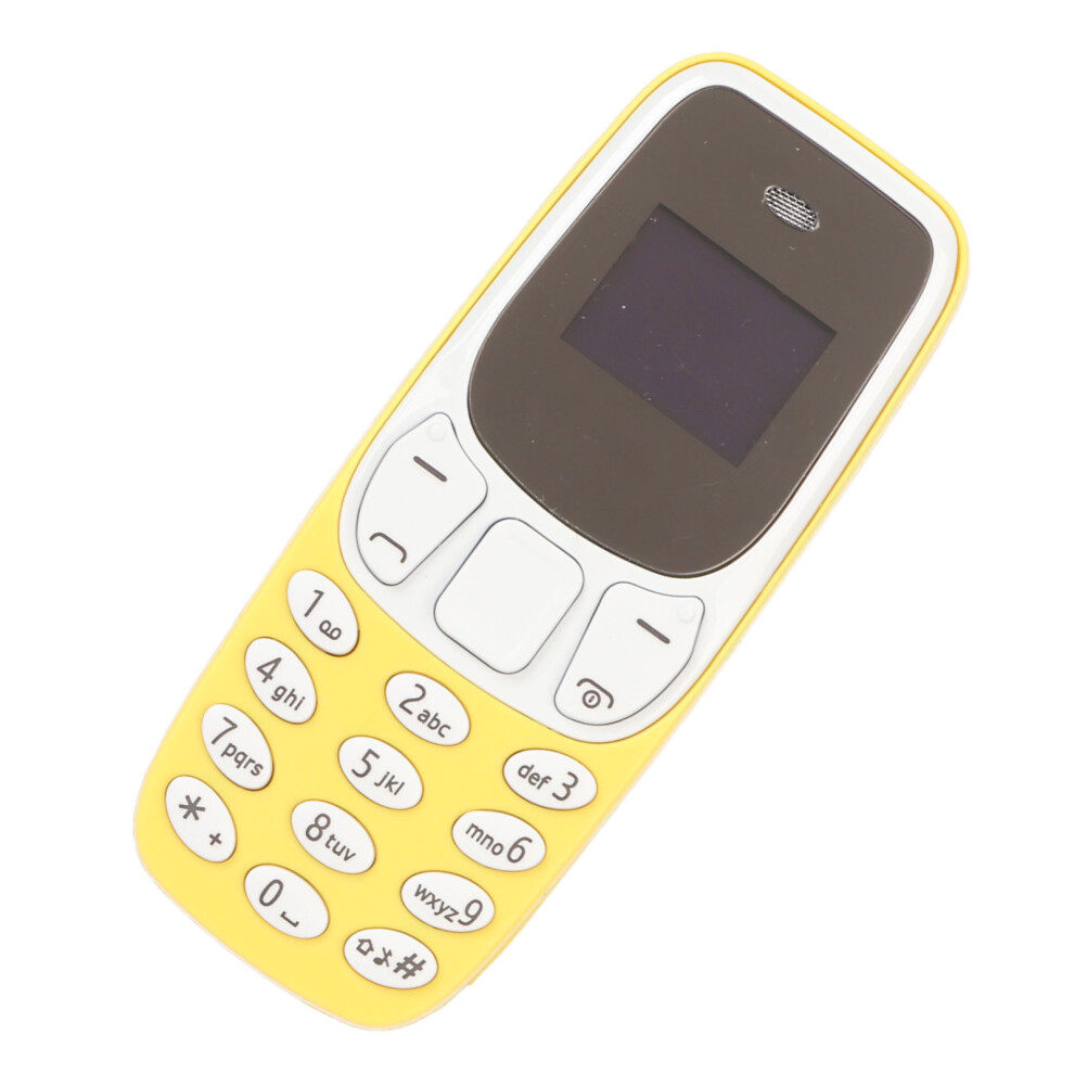 Worlds Smallest Phone Hands Free Bluetooth Dialer Dual SIM Card Unlocked GSM 2 in 1 Mini Mobile Phone Yellow-image-OPC-PHR7G5G-NEW