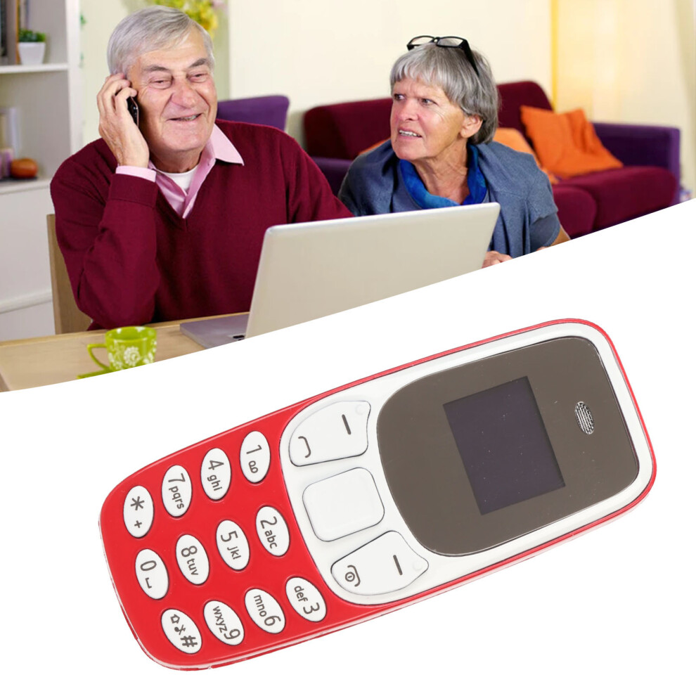 Worlds Smallest Phone Hands Free Bluetooth Dialer Dual Sim Card Unlocked Gsm 2 In 1 Mini Mobile Phone Red 9431315454669