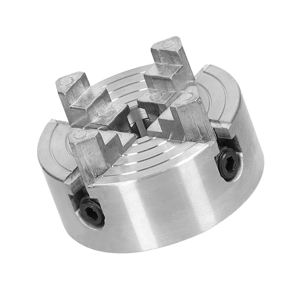 Lathe Chuck 3 Jaws/4 Jaws Manual Self-Centering Mounting Bolt For Grinding Milling Turning Machine 5021315453188