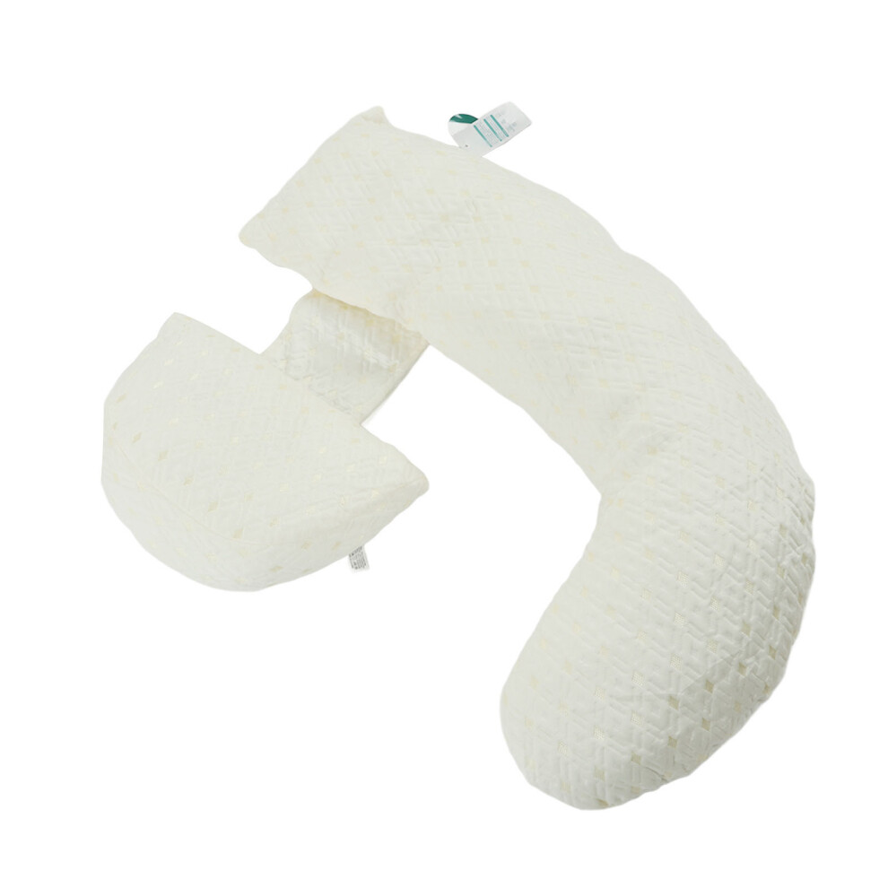 Pregnancy Support Pillow Adjustable Detachable U Shape Maternity Support Pillow for Sleeping White Golden-image-OPC-PHR7GZZ-NEW
