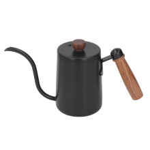 600ml 20oz Pour Over Coffee Kettle Pour Over Kettle Gooseneck Spout Coffee Tea Pot with Wood Handle Black