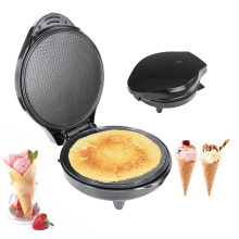 Black Electric Crepe Maker 1200W Non Stick Egg Roll Maker Fast Heating Portable Crepe Maker for Home Restaurant