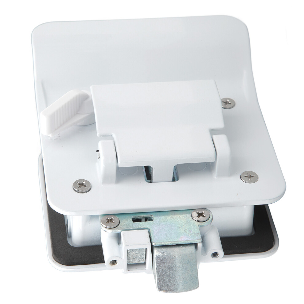 RV Door Locks Safe Reliable Quick Response Durable Camper Door Latch Lock for Travel Trailers Cargo Minivans White-image-OPC-PHR7R9B-NEW