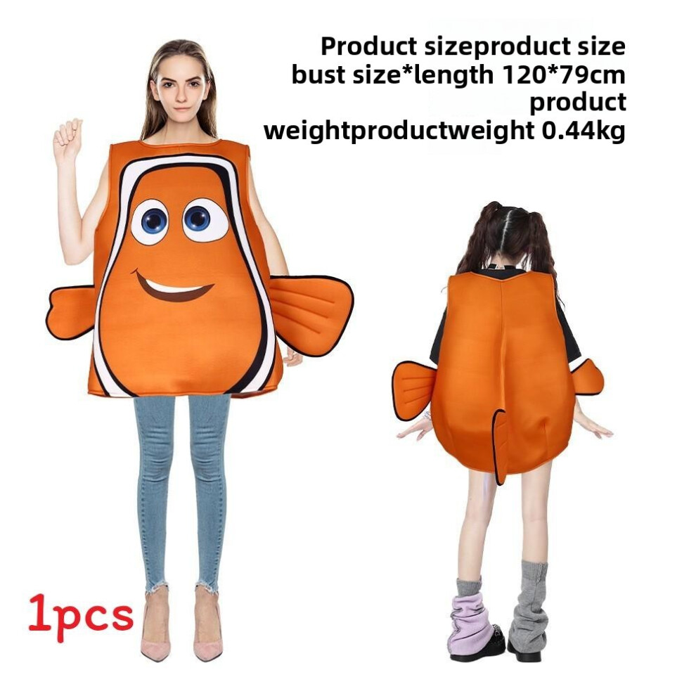 (Clownfish) Cosplay Dory Nemo Costume With Soft Polyester For Halloween Themed Events Party