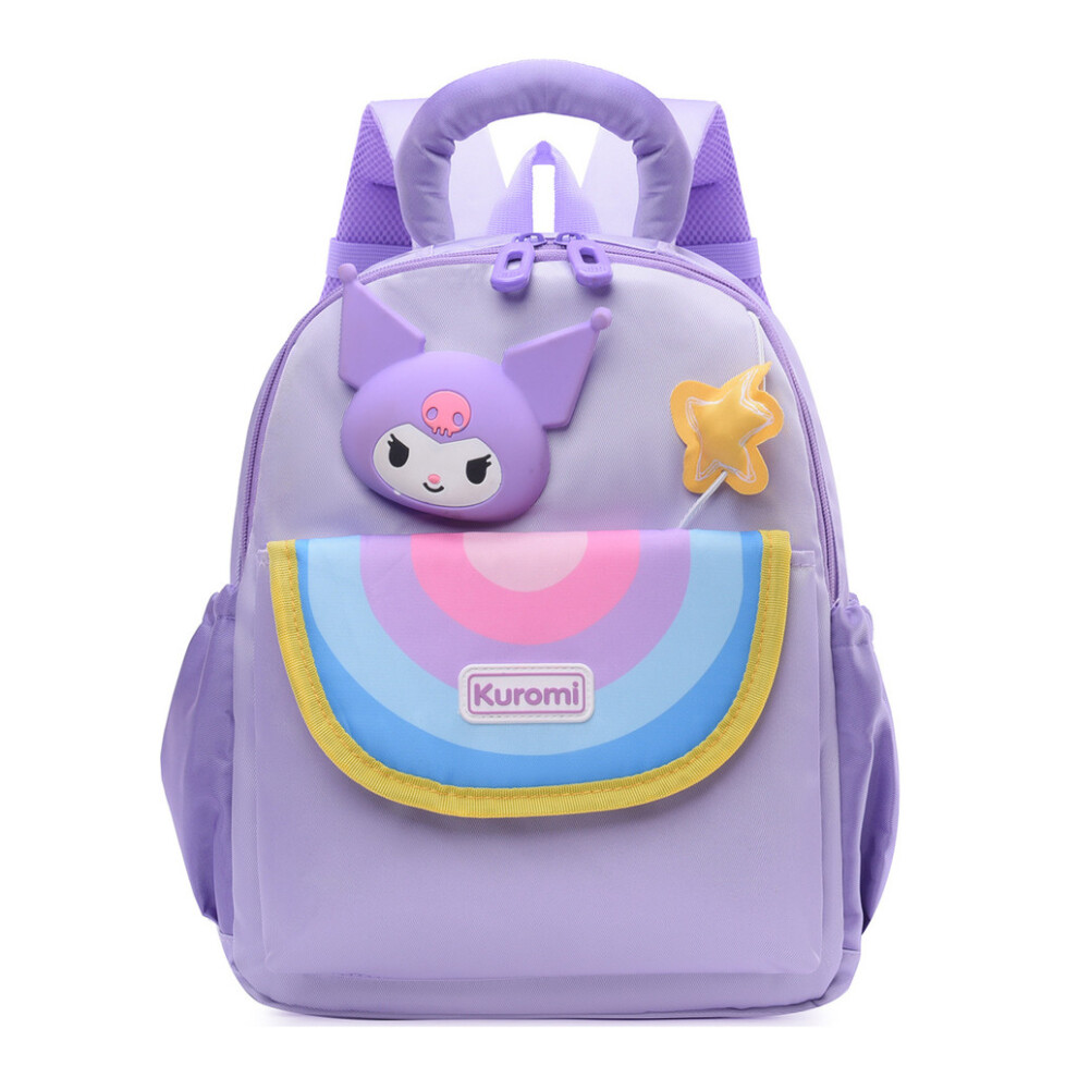 (Purple) Kuromi Cartoon Preschool Backpack With Adjustable Shoulder Straps Use For School-image-OPC-PHR7V2H-NEW