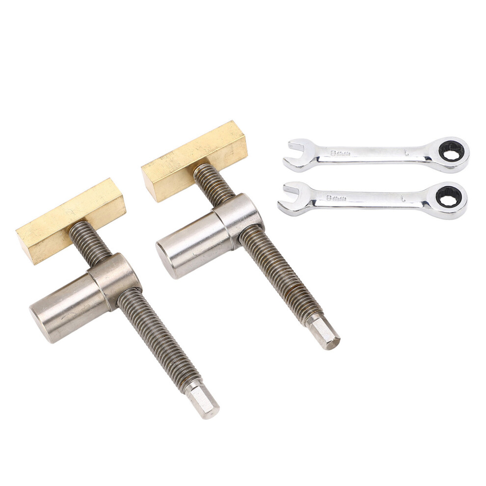 Woodworking Desktop Clip Stainless Steel Brass Block Bench Dog Clamp Workbench Fast Fixed Clip Steel Color 20Mm/7.9In 7681315473159