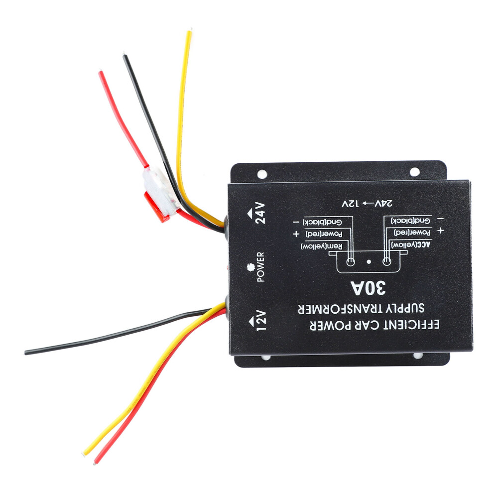 30A Audio Navigation Voltage Inverter Dc 24V To Dc 12V Power Supply Regulator Reducer Transformer For Car Truck Bus 4681315475460