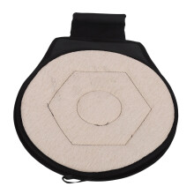 360 drehbarer Autositzkissen Beige 38 cm tragbar geometrischer Sitz
