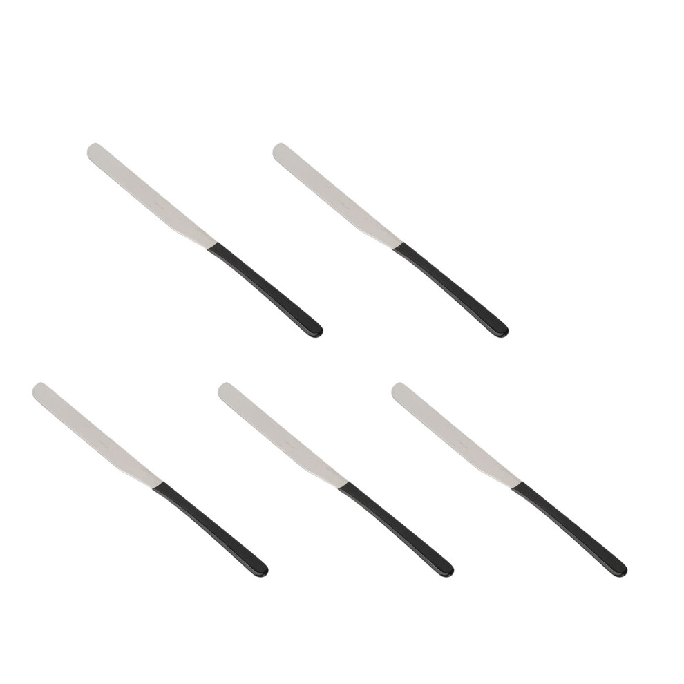 5pcs Stainless Steel Makeup Spatula Blending Stirring Cosmetic Mixing Scraper for Salon Home