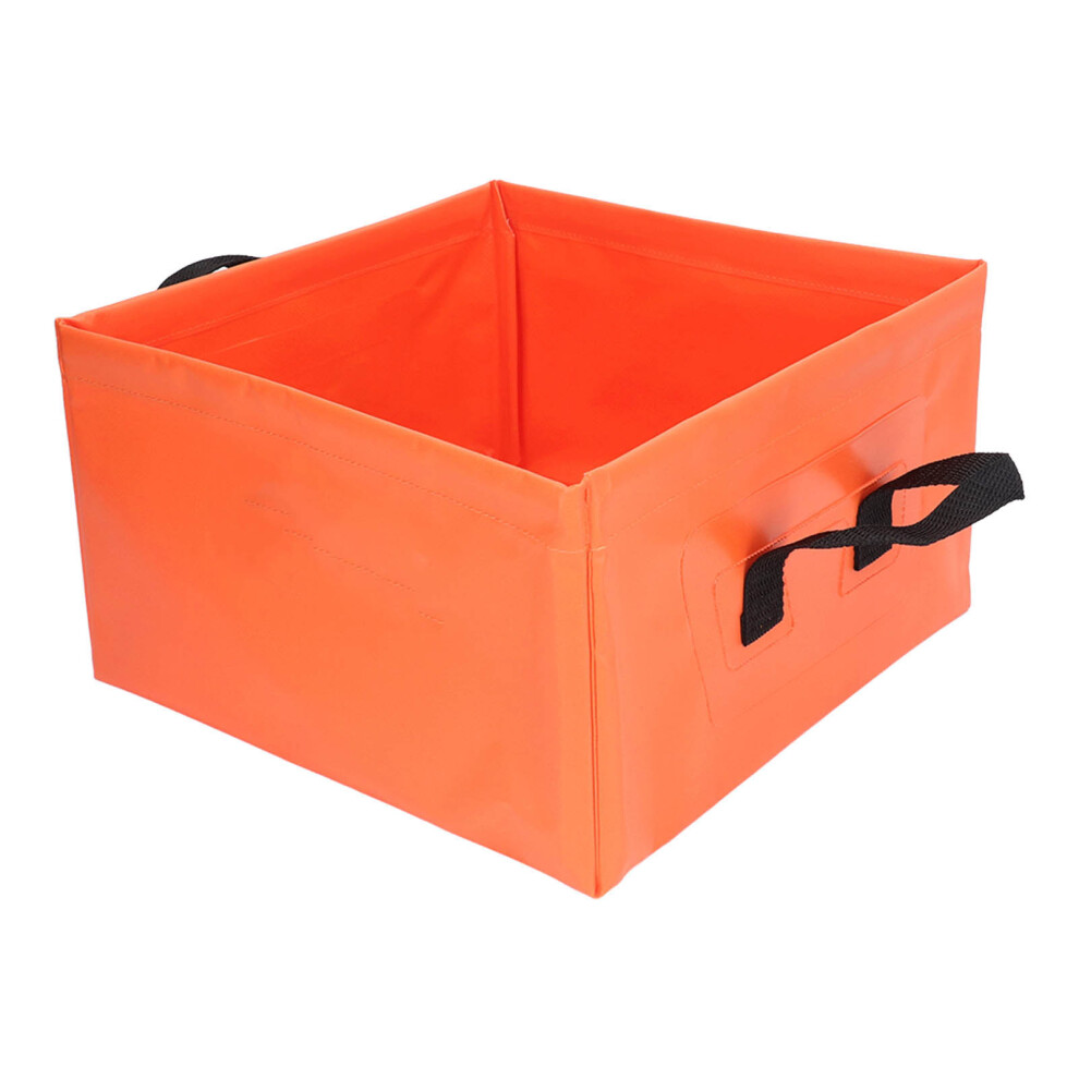 Collapsible Bucket Multifunctional Portable Lightweight Large Capacity Foldable Bucket For Camping Hiking Fishing 13L Orange 7901315478443