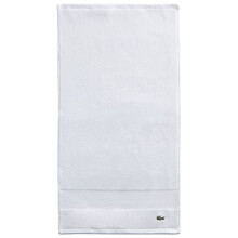 Lacoste Heritage Supima -puuvillainen k sipyyhe, valkoinen, 40 x 76 cm