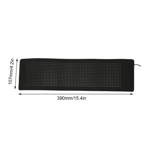Flexible LED Car Screen Bluetooth App Control 16x64 Custom Text Pattern Programmable Advertising LED Sign USB 5V 1