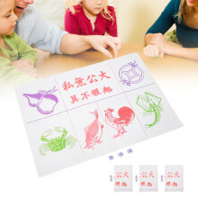 Weiße Fisch-, Garnelen- und Krabbenwürfelset 14 mm für Brett- & interaktive Spiele