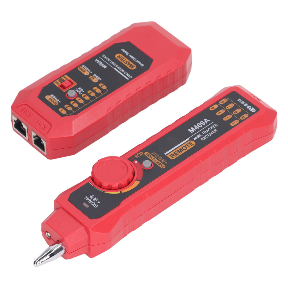 Network Cable Tester Multifunctional Anti Interference Portable Wire Tester Finder With Earphone Light 8161315490954