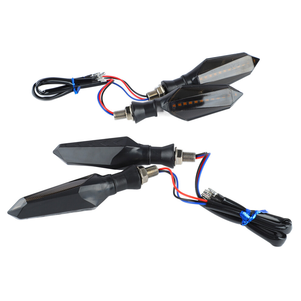 4Pcs Motorcycle Turn Signal 12Led 12V Universal Sequential Indicator For Motorbikes Light 7601315493438