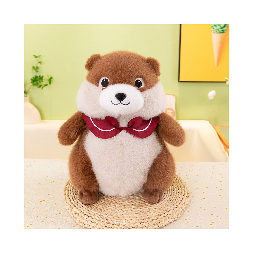 (Brown, 24CM) Cute Cartoon Groundhog Animal Plush Pp Cotton Filling Kids Decoration Home Gift-image-OPC-PHR7ZMJ-NEW