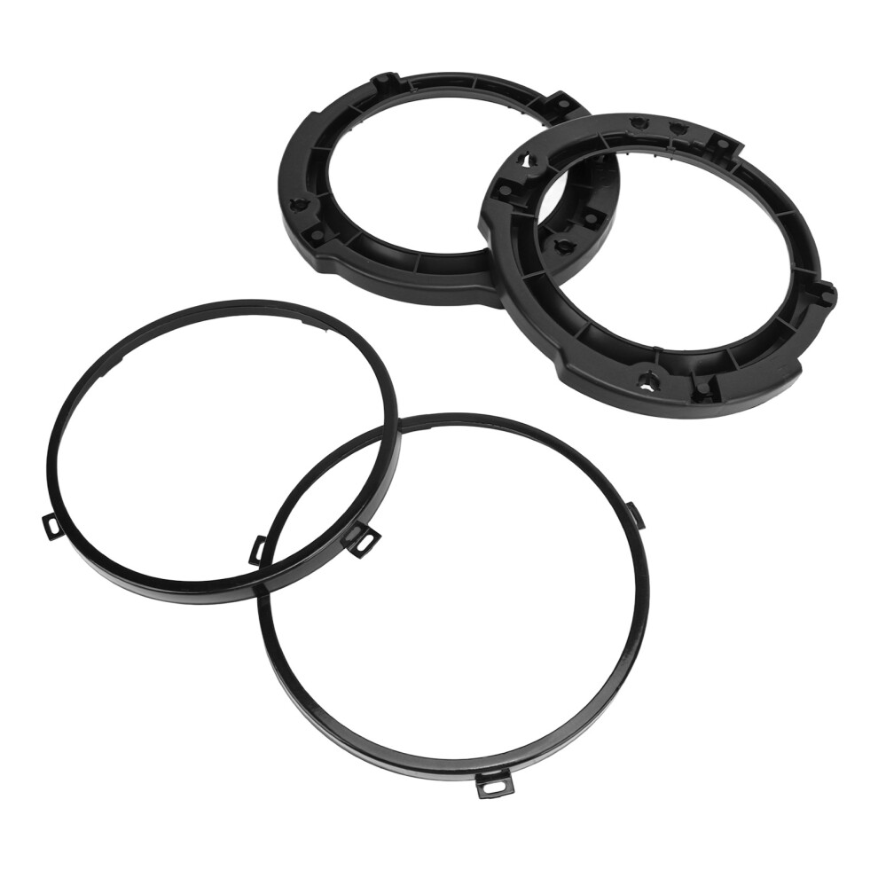 7Inch Round Headlight Mounting Retaining Bracket Ring Set With Headlight Metal Ring Replacement For Jeep Wrangler Jk 2007 To 2017 Black 5061315494354