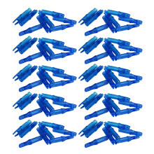 100pcs Archery Arrow Nock Durable Plastic Insert Arrow Nocks Light Weight Arrow Nocks Replacement for Archery Bow Blue