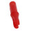 100 Stück rote Kunststoffbogenpfeilfedern, langlebig, leicht, 3,2 cm 10