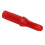 100 Stück rote Kunststoffbogenpfeilfedern, langlebig, leicht, 3,2 cm 12