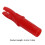100 Stück rote Kunststoffbogenpfeilfedern, langlebig, leicht, 3,2 cm 5