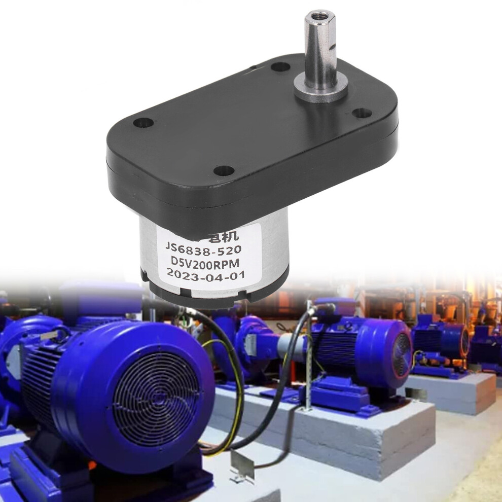 Dc5v 200Rpm Dc Geared Motor Strong Conductivity Low Heat Self Locking Dc Reduction Motor For Automation Electronics 3301315497101