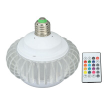 Smart LED Light Bulb Wireless Bluetooth Light Bulb Speaker E26 E27 RGB Color Changing Light Bulb With 24 Keys Remote Control