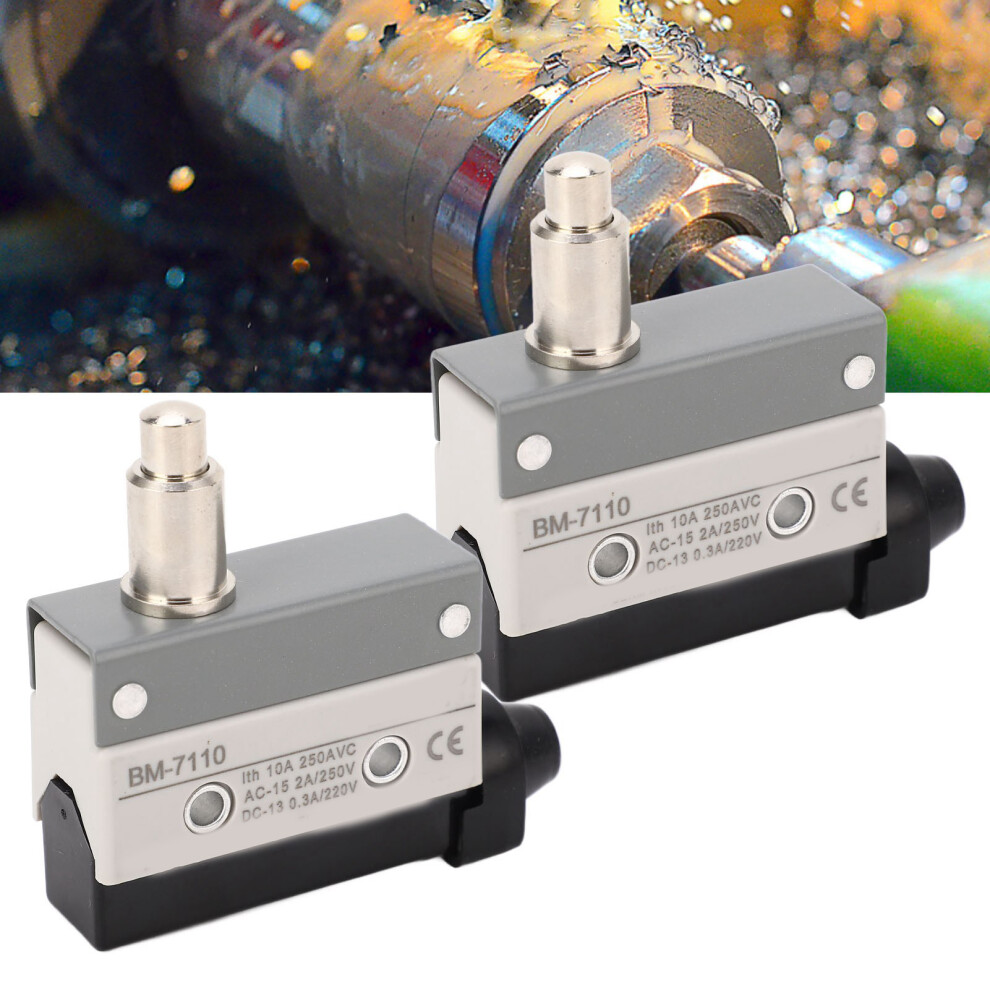 2Pcs Sealed Limit Switch Adjustable Momentary Limit Switch Pin Plunger No+Nc 250Vac 9481315502600