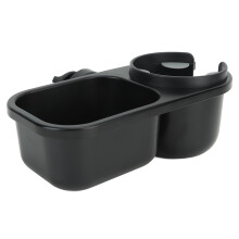 2 In 1 Stroller Snack Holder Universal Stroller Snack Catcher for Children Travel Daily Life Black