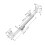 Casement Window Hinge Adjustable T Shape Positioning Window Safety Hinge Extrapolated Window Fitting for Home Office Silver 2